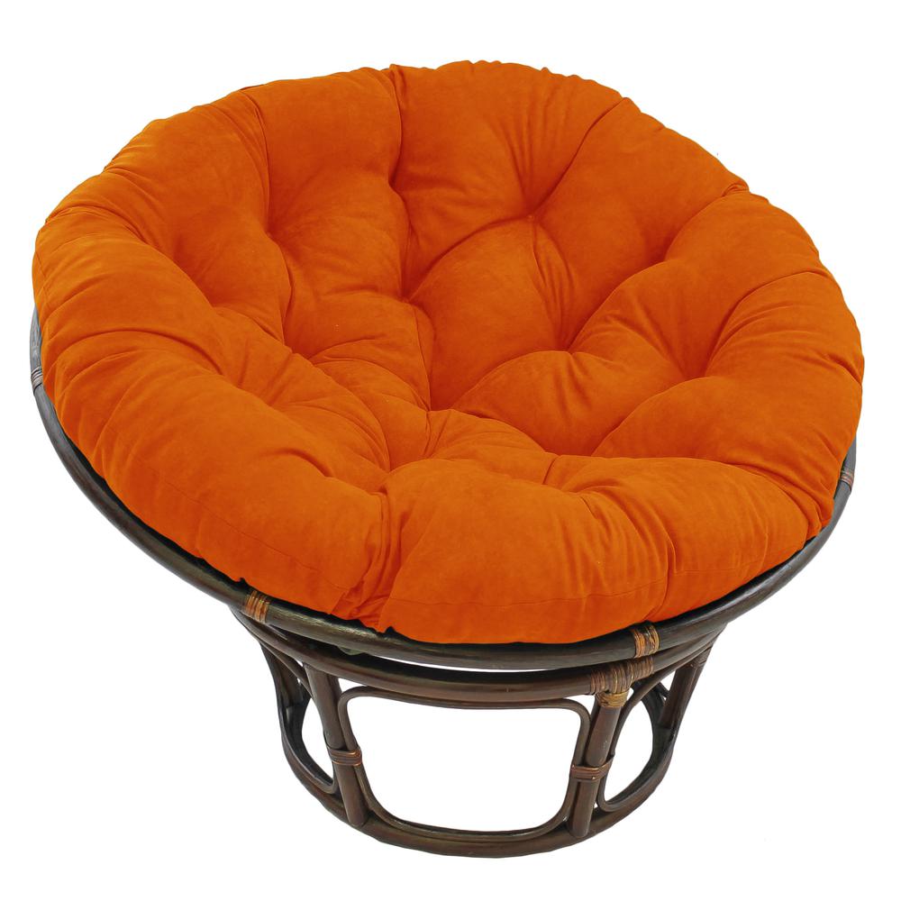 44-inch Solid Micro Suede Papasan Cushion (Fits 42-inch Papasan Frame). Picture 1