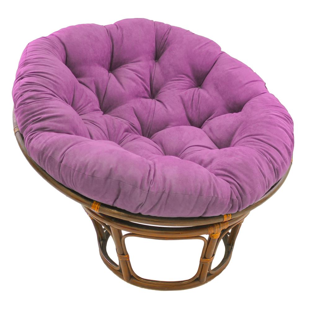 44-inch Solid Microsuede Papasan Cushion (Fits 42-inch Papasan Frame)  93312-MS-UV. Picture 1