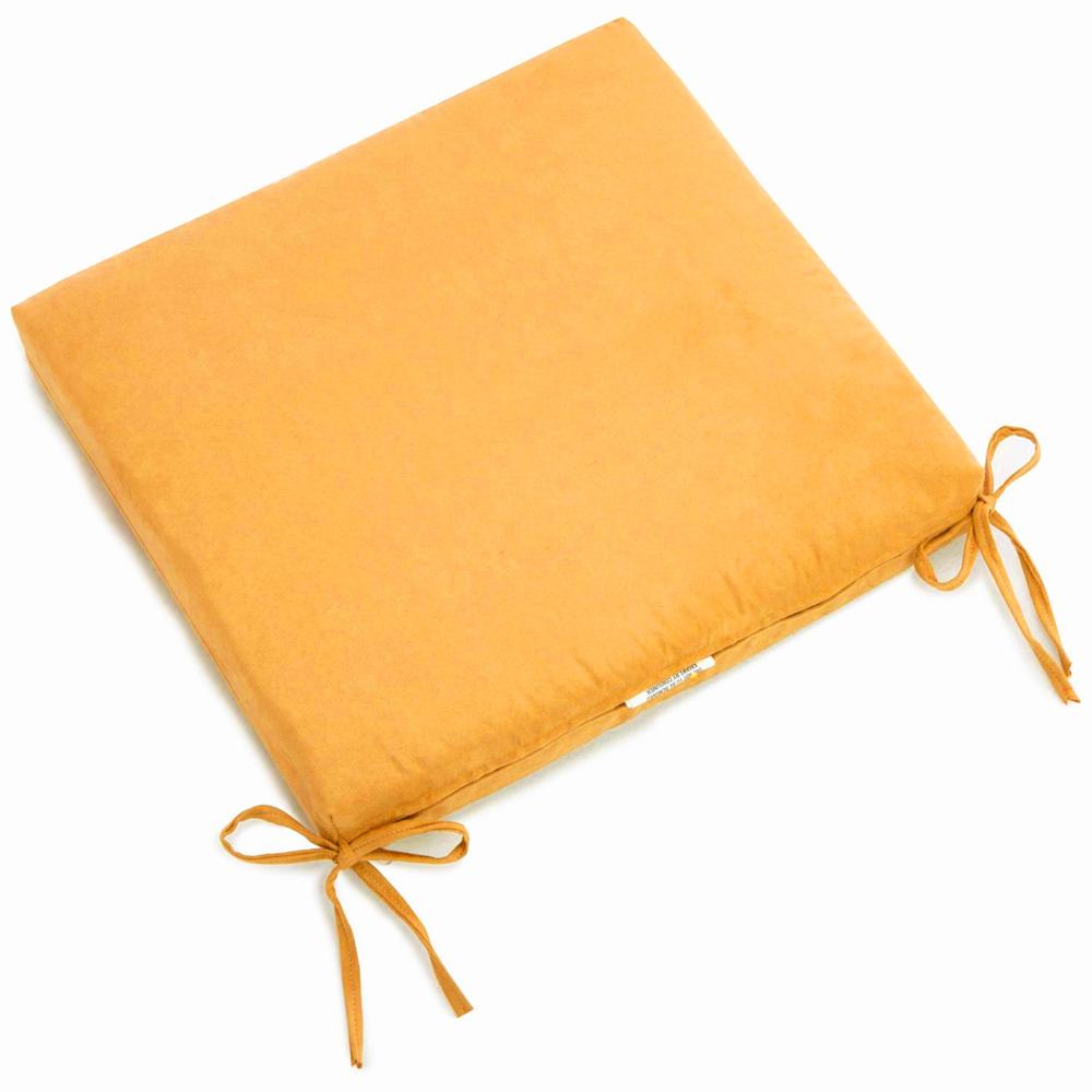 20-inch by 19-inch Solid Microsuede Chair Cushion  93454-1CH-MS-LM. Picture 1