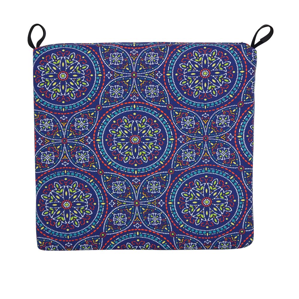 20-inch by 19-inch Patterned Outdoor Chair Cushion 93454-1CH-OD-100. Picture 2