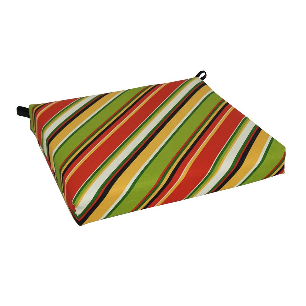 20-inch by 19-inch Patterned Outdoor Chair Cushion 93454-1CH-OD-102. Picture 1