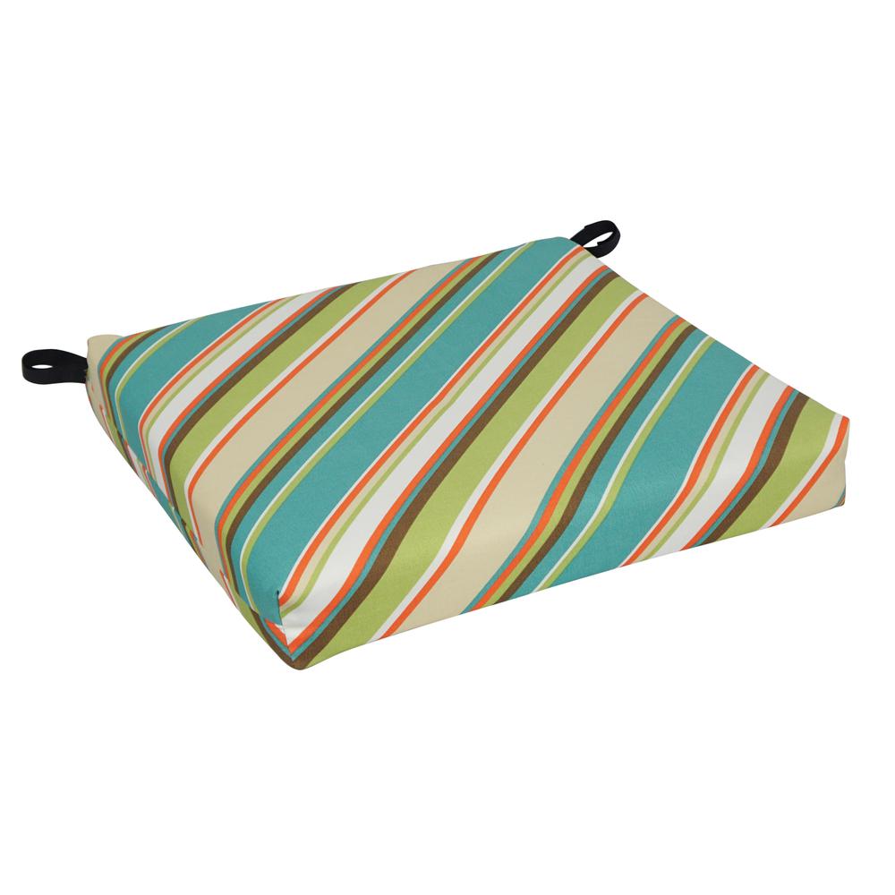 20-inch by 19-inch Patterned Outdoor Chair Cushion 93454-1CH-OD-103. Picture 1
