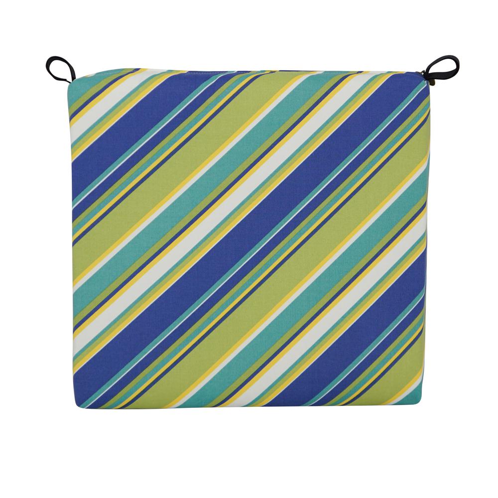 20-inch by 19-inch Patterned Outdoor Chair Cushion 93454-1CH-OD-104. Picture 2