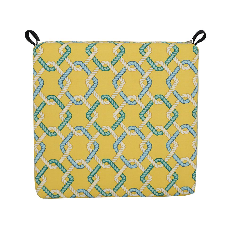 20-inch by 19-inch Patterned Outdoor Chair Cushion 93454-1CH-OD-105. Picture 2