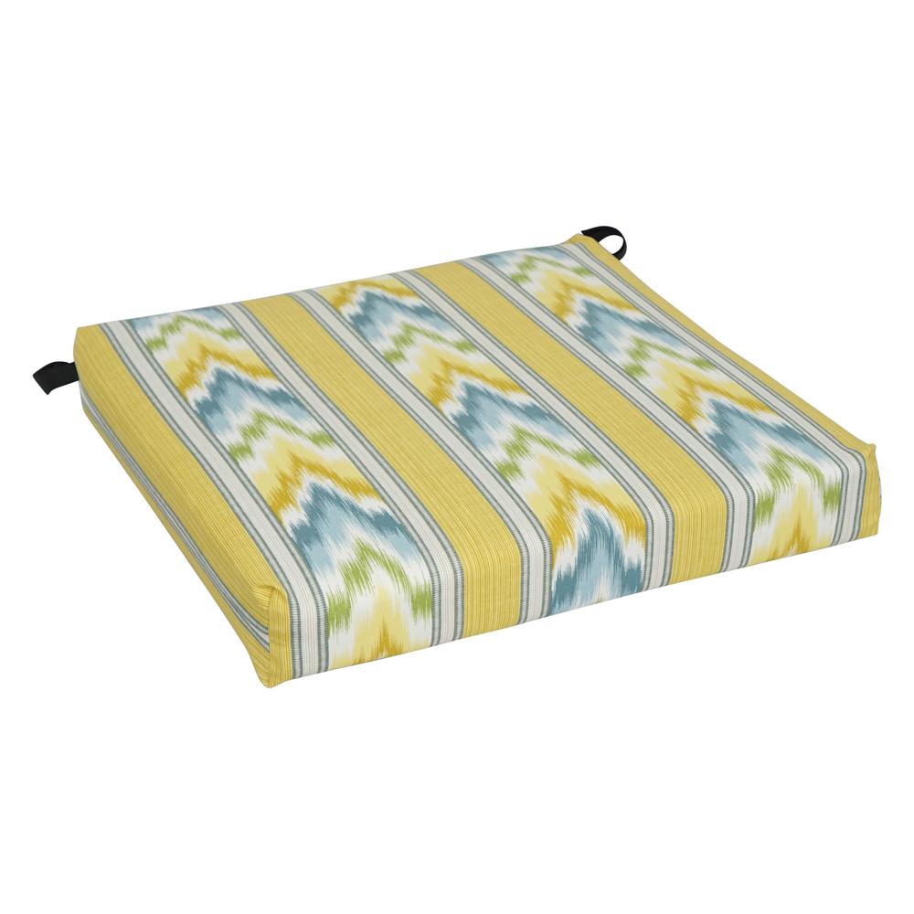 20-inch by 19-inch Patterned Outdoor Chair Cushion 93454-1CH-OD-116. Picture 1