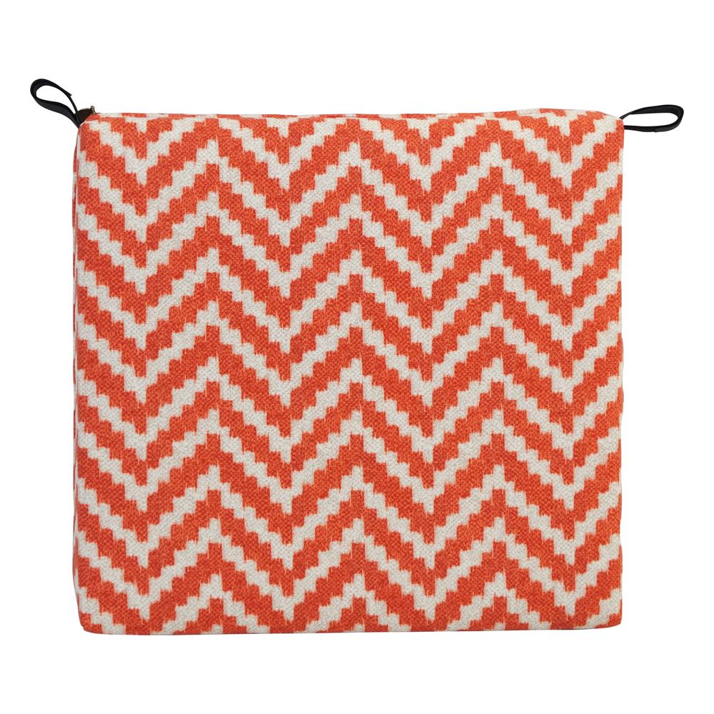 20-inch by 19-inch Patterned Outdoor Chair Cushion 93454-1CH-OD-199. Picture 2