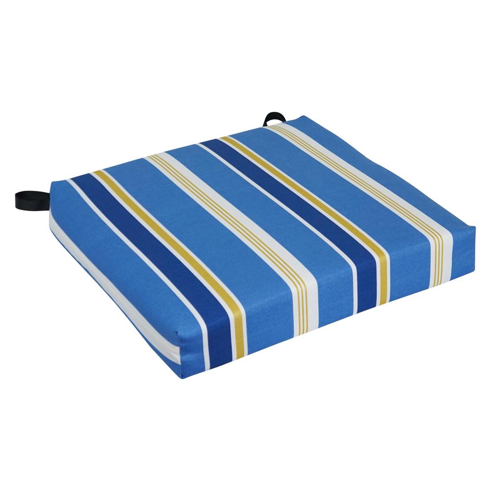 20-inch by 19-inch Patterned Outdoor Chair Cushion 93454-1CH-OD-222. Picture 1