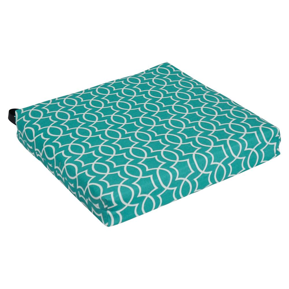 20-inch by 19-inch Patterned Outdoor Chair Cushion 93454-1CH-OD-235. Picture 1