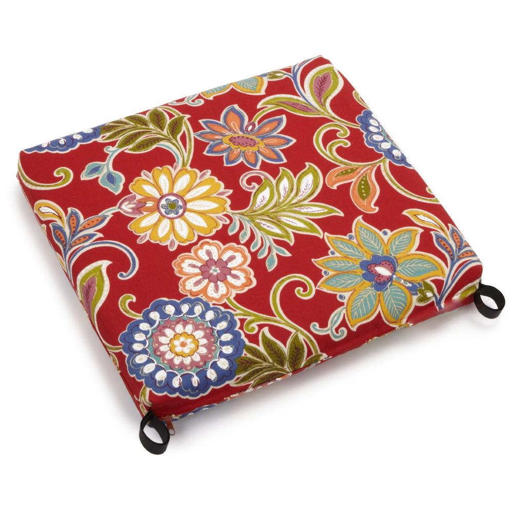 20-inch by 19-inch Spun Polyester Chair Cushion. Picture 1