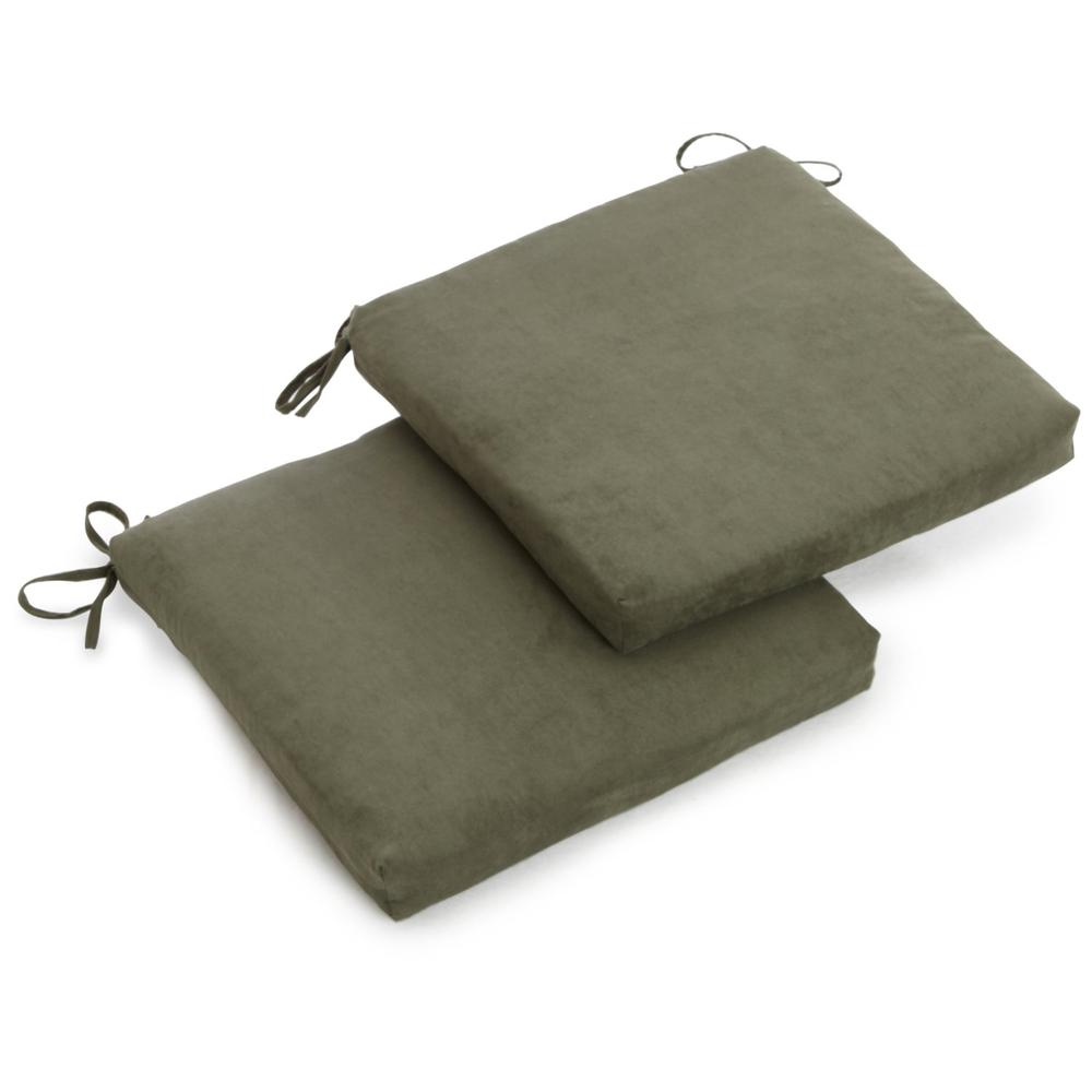 20-inch by 19-inch Spun Polyester Chair Cushion (Set of Two). Picture 1