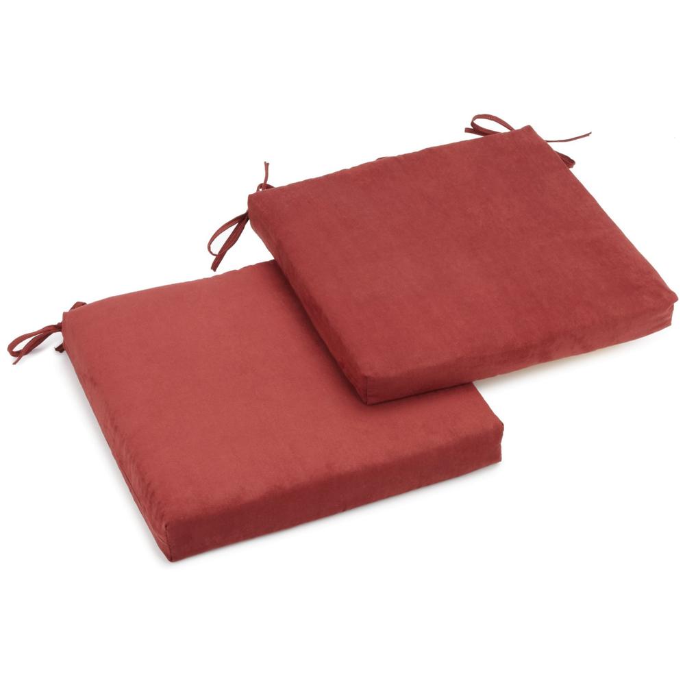 20-inch by 19-inch Spun Polyester Chair Cushion (Set of Two). Picture 1
