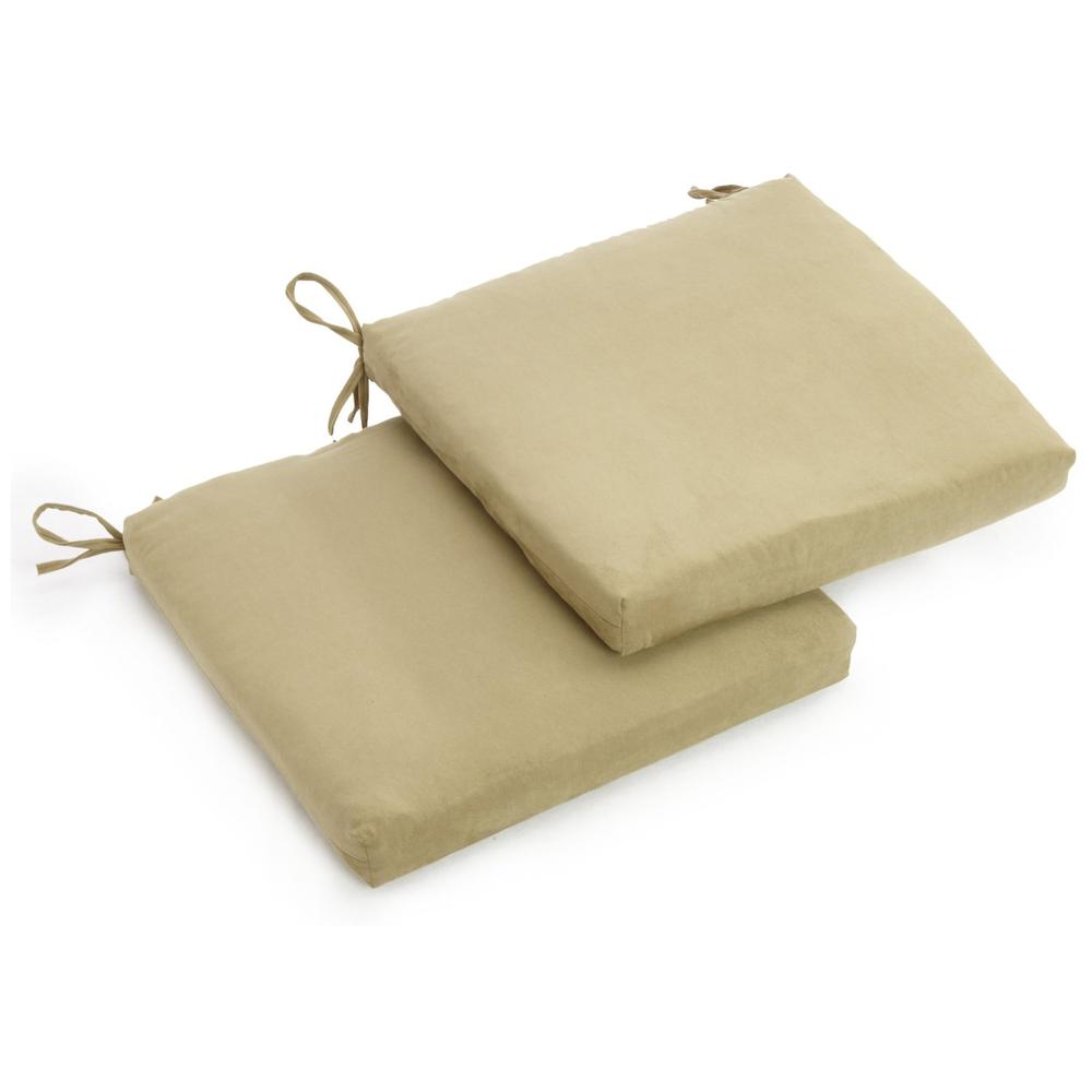 20-inch by 19-inch Spun Polyester Chair Cushion (Set of Two). Picture 1