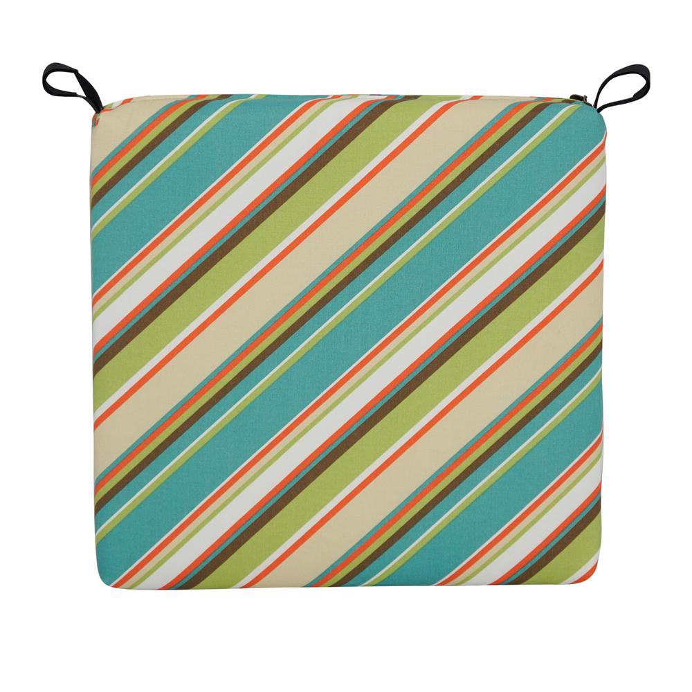 20-inch by 19-inch Patterned Outdoor Chair Cushions (Set of 2)  93454-2CH-OD-103. Picture 2