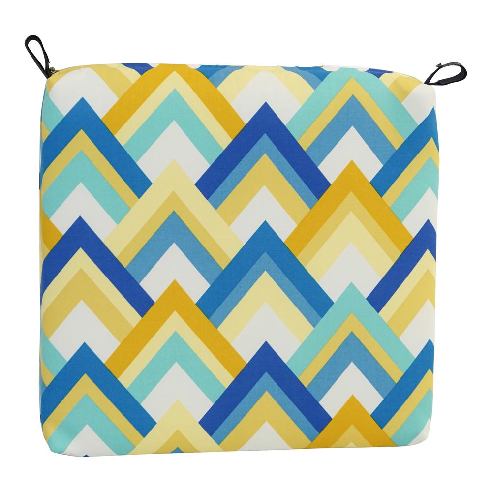 20-inch by 19-inch Patterned Outdoor Chair Cushions (Set of 2)  93454-2CH-OD-184. Picture 2