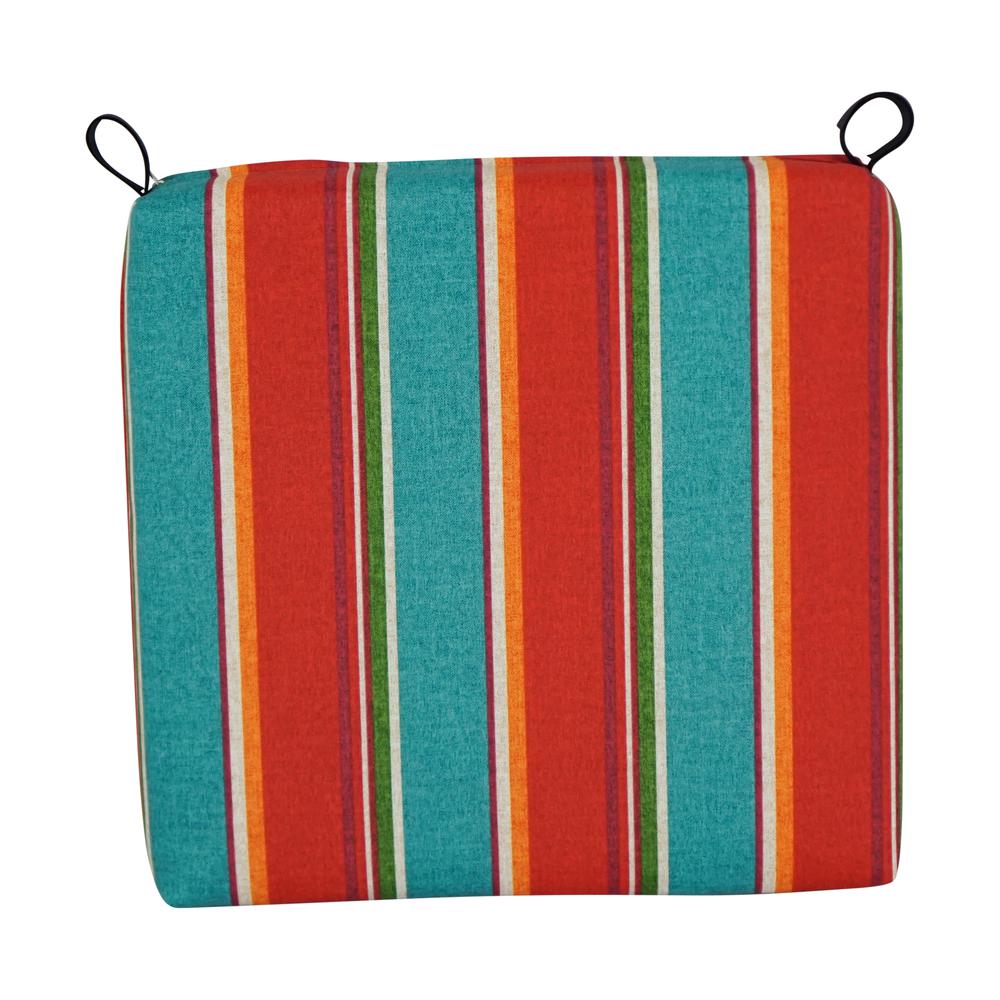 20-inch by 19-inch Patterned Outdoor Chair Cushions (Set of 2)  93454-2CH-OD-233. Picture 2