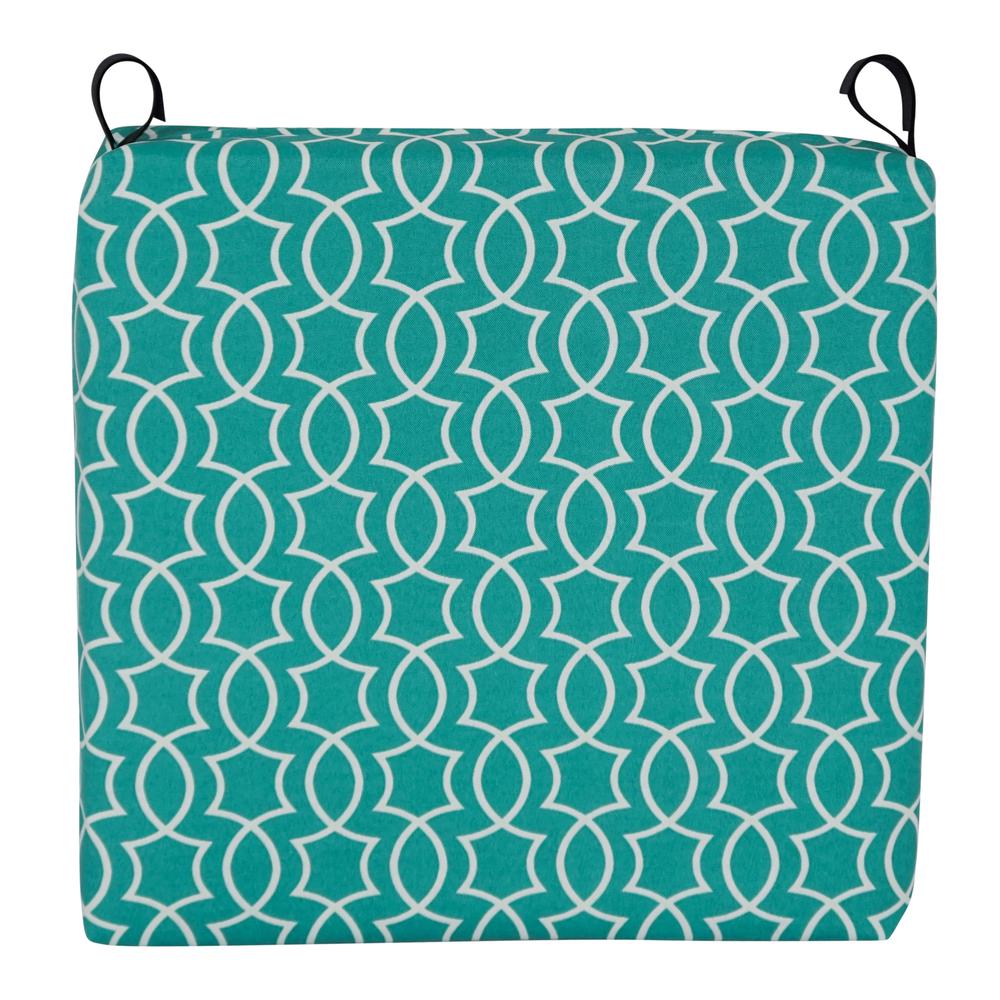 20-inch by 19-inch Patterned Outdoor Chair Cushions (Set of 2)  93454-2CH-OD-235. Picture 2