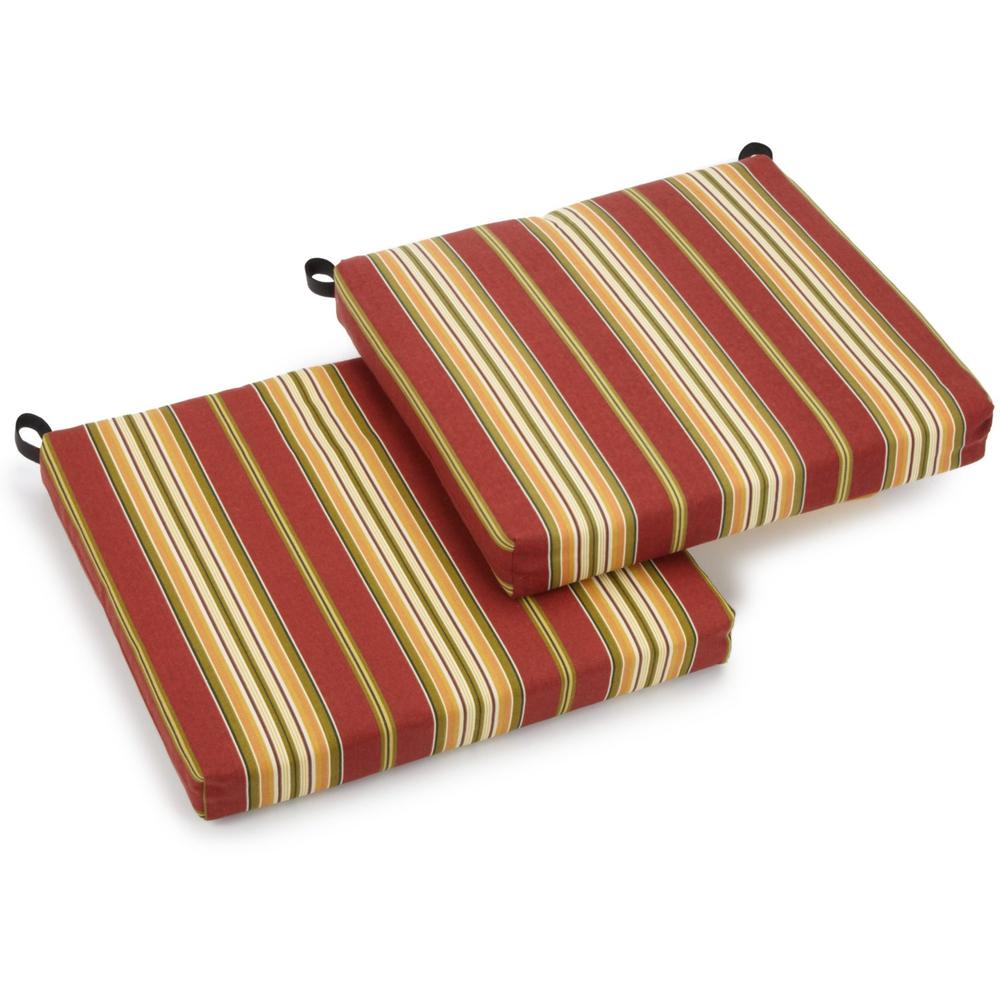 20-inch by 19-inch Spun Polyester Chair Cushion (Set of Two). Picture 1