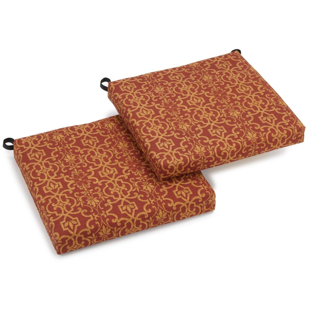 20-inch by 19-inch Spun Polyester Chair Cushion (Set of Two). Picture 1