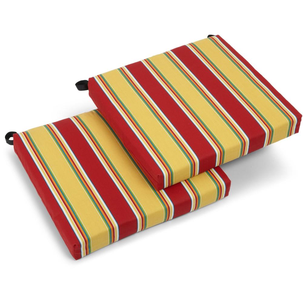 20-inch by 19-inch Spun Polyester Chair Cushion (Set of Two). Picture 1