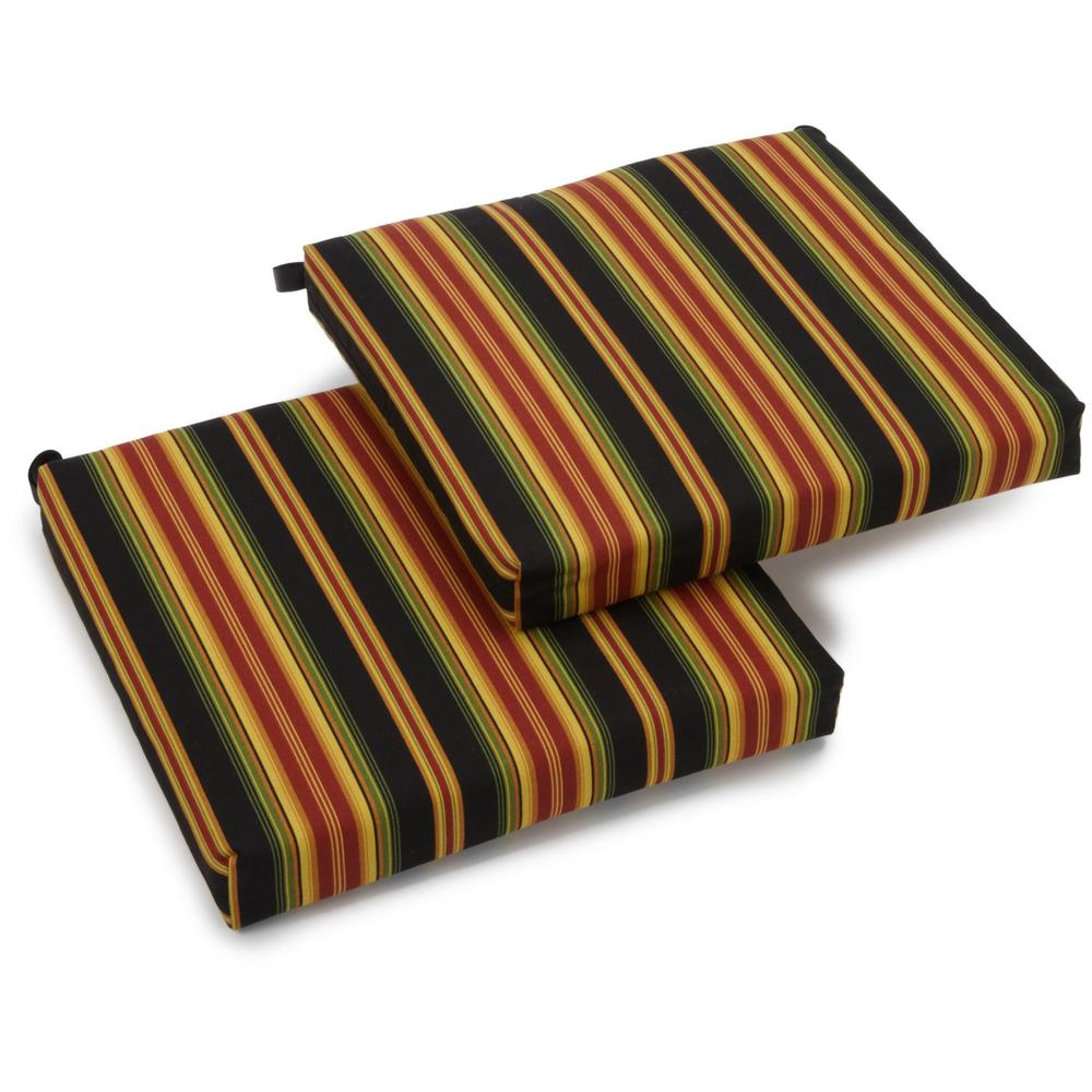 20-inch by 19-inch Spun Polyester Chair Cushion (Set of Two). Picture 1