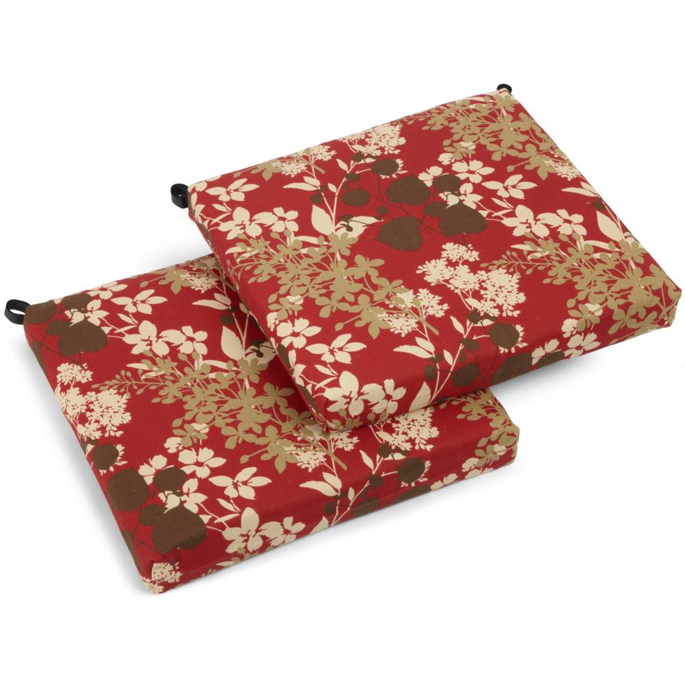 20-inch by 19-inch Spun Polyester Chair Cushion (Set of Two). Picture 1
