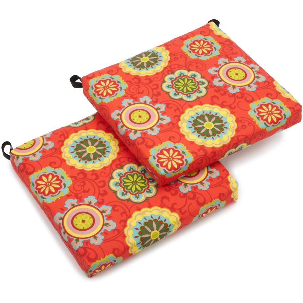 20-inch by 19-inch Spun Polyester Chair Cushion (Set of Two). Picture 1
