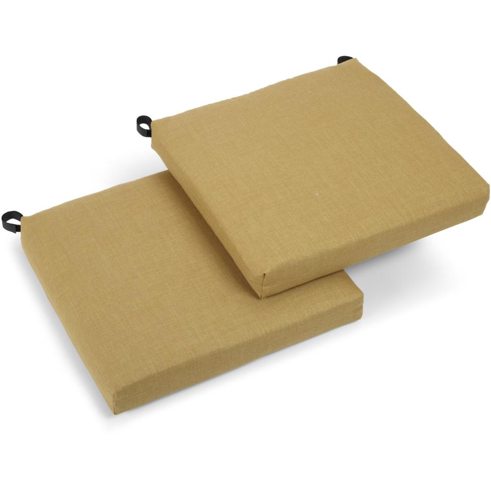 20-inch by 19-inch Spun Polyester Chair Cushion (Set of Two). Picture 1