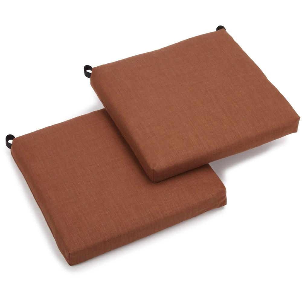 20-inch by 19-inch Spun Polyester Chair Cushion (Set of Two). Picture 1
