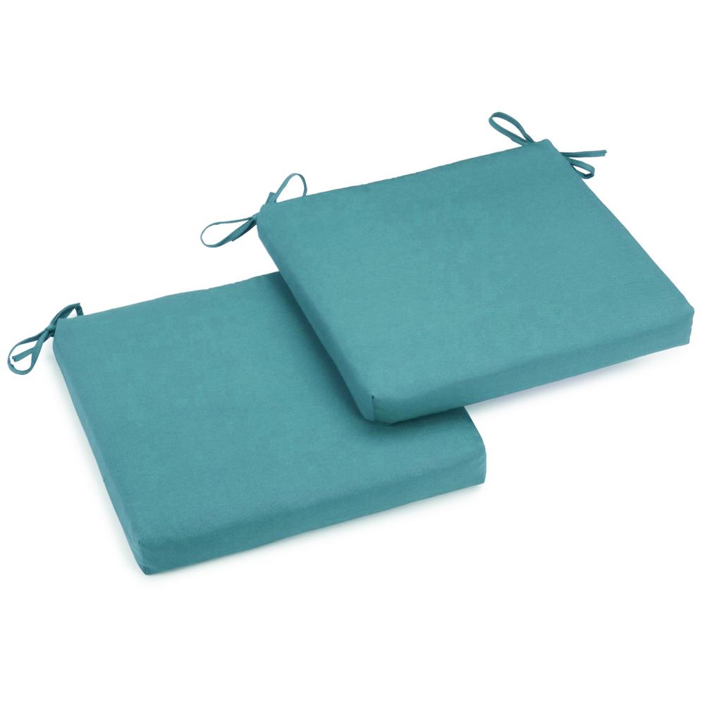 20-inch by 19-inch Solid Twill Chair Cushions (Set of 2) 93454-2CH-TW-AB. Picture 1