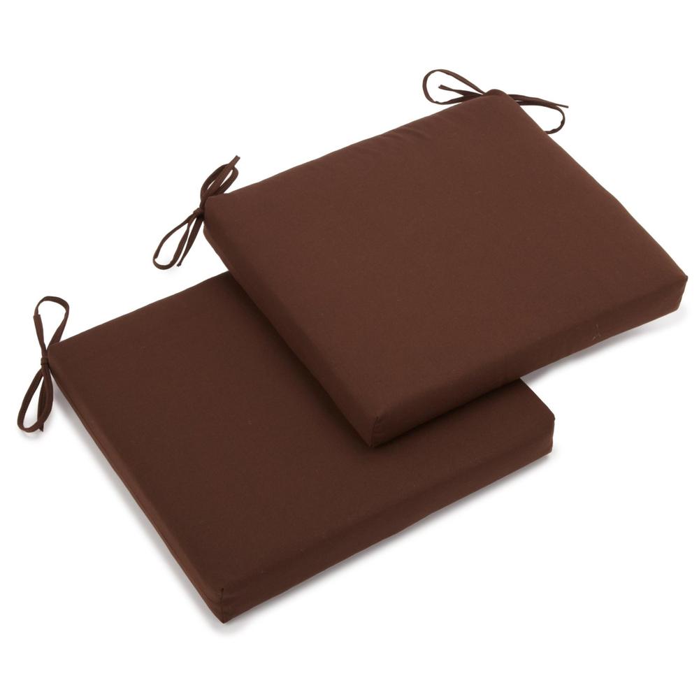 20-inch by 19-inch Twill Chair Cushion (Set of Two). Picture 1