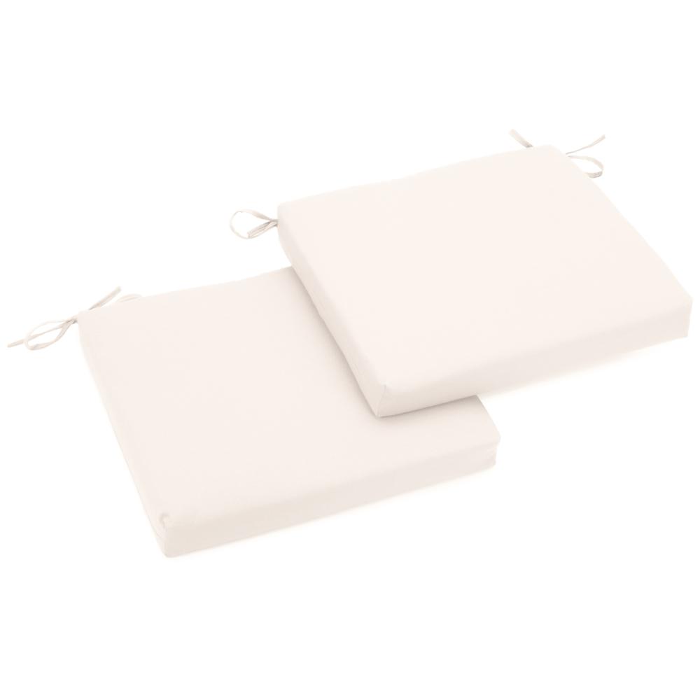 20-inch by 19-inch Twill Chair Cushion (Set of Two). Picture 1