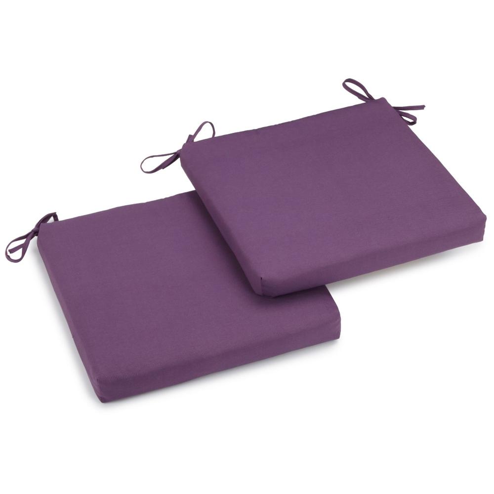 20-inch by 19-inch Twill Chair Cushion (Set of Two). Picture 1