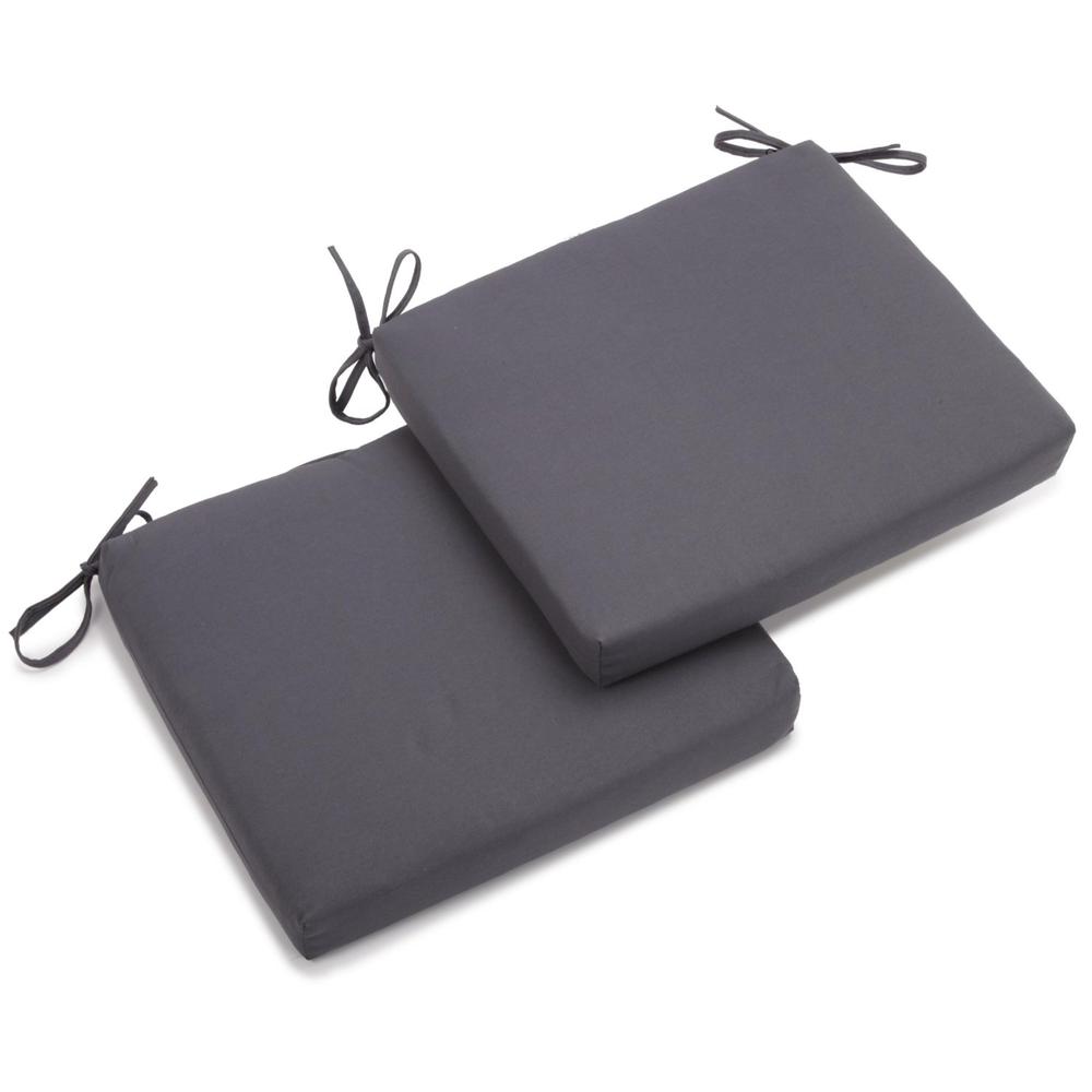 20-inch by 19-inch Twill Chair Cushion (Set of Two). Picture 1