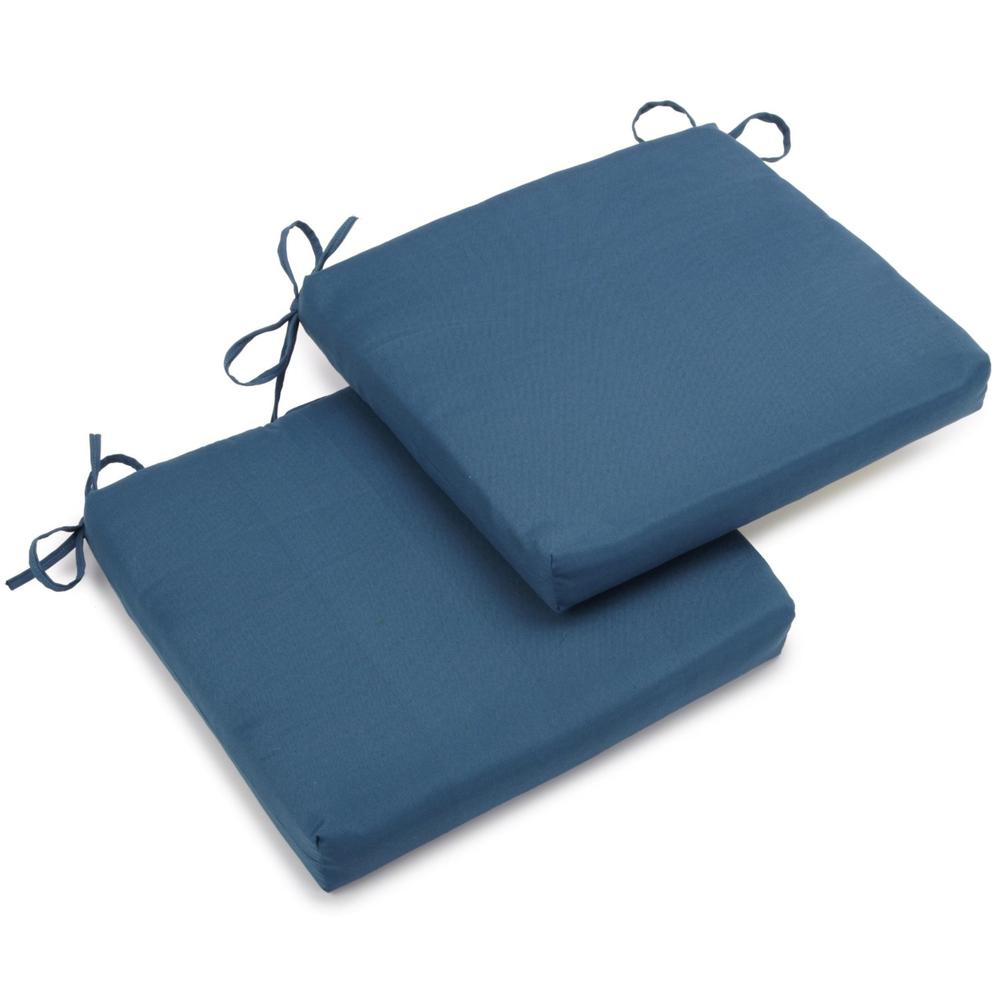 20-inch by 19-inch Twill Chair Cushion (Set of Two). Picture 1