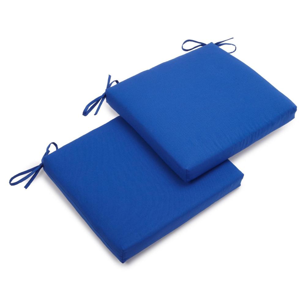 20-inch by 19-inch Twill Chair Cushion (Set of Two). Picture 1