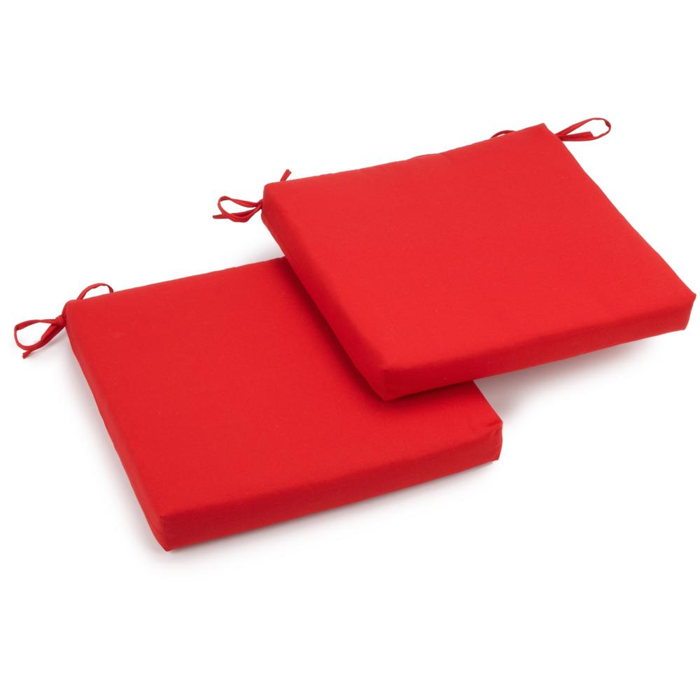 20-inch by 19-inch Twill Chair Cushion (Set of Two). Picture 1