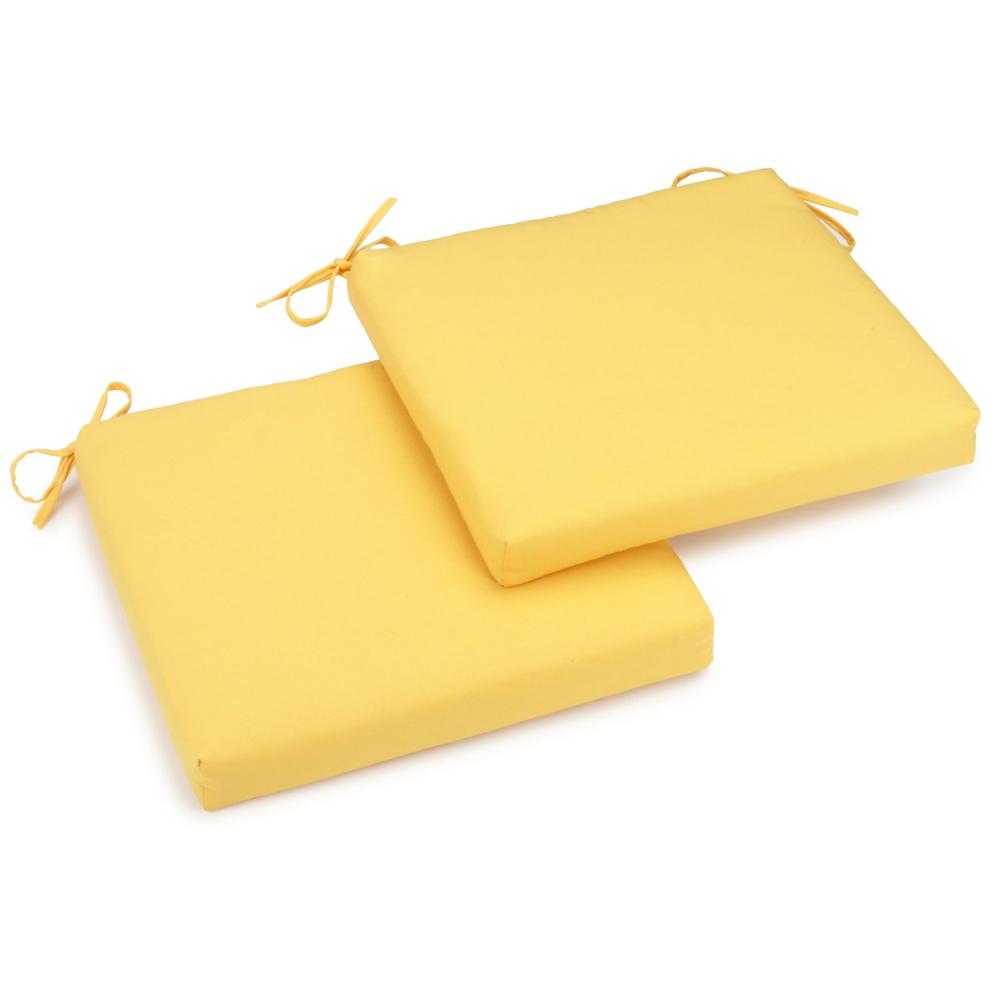 20-inch by 19-inch Twill Chair Cushion (Set of Two). Picture 1