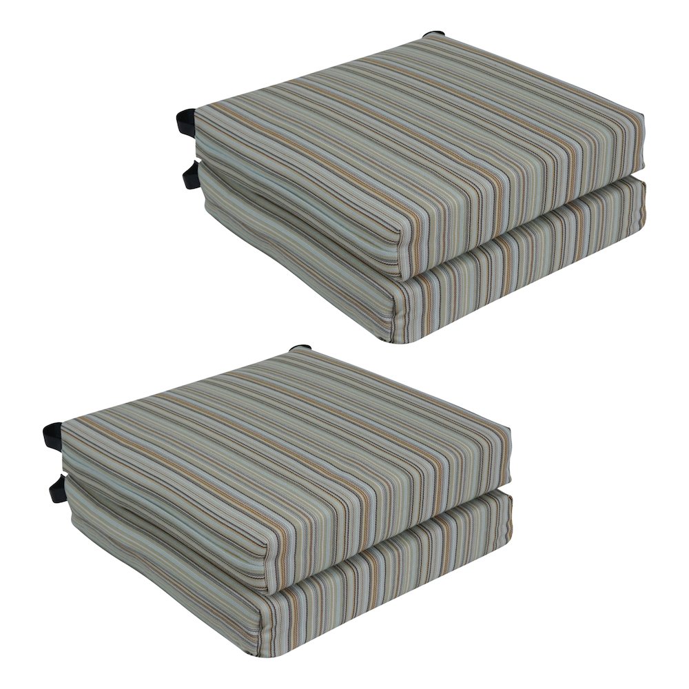 20-inch by 19-inch Premium Olefin Outdoor Chair Cushions (Set of 4). Picture 1
