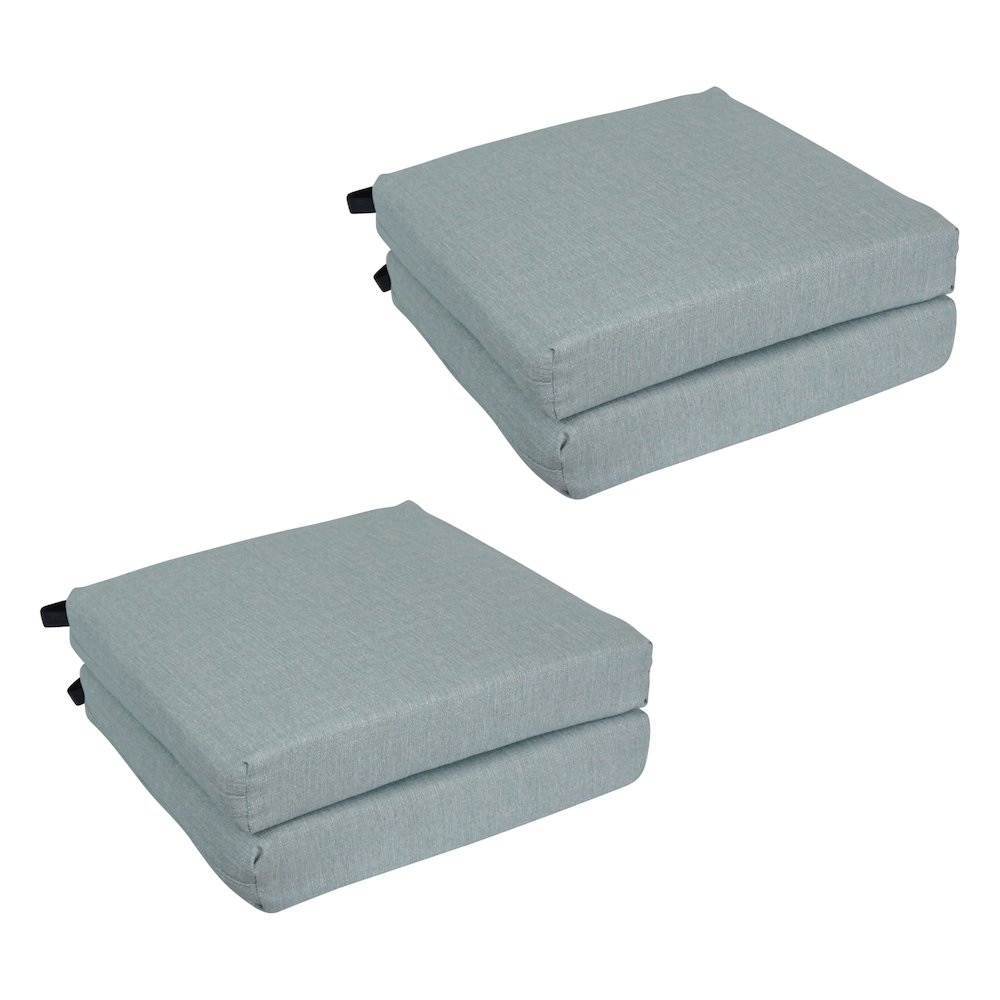 20-inch by 19-inch Premium Olefin Outdoor Chair Cushions (Set of 4). Picture 1