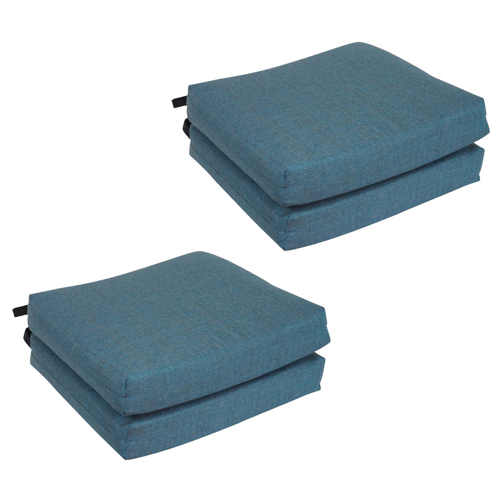 20-inch by 19-inch Premium Olefin Outdoor Chair Cushions (Set of 4). Picture 1