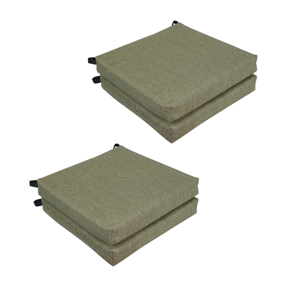 20-inch by 19-inch Premium Olefin Outdoor Chair Cushions (Set of 4). Picture 1