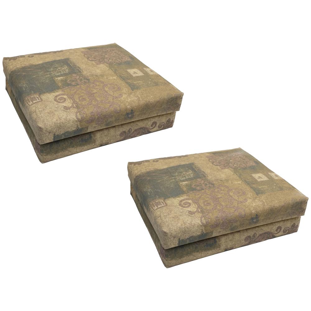 20-inch by 19-inch Patterned Outdoor Chair Cushions (Set of 4)  93454-4CH-OD-054. Picture 1