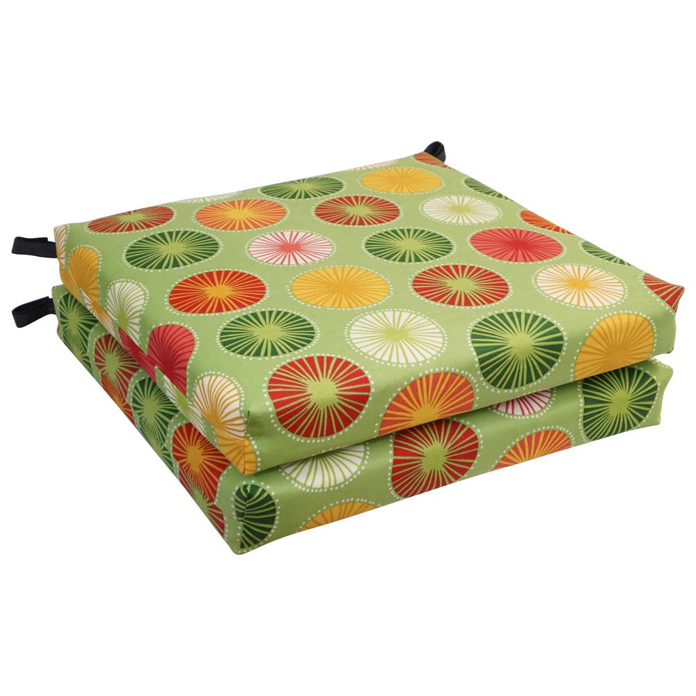 20-inch by 19-inch Patterned Outdoor Chair Cushions (Set of 4)  93454-4CH-OD-127. Picture 1