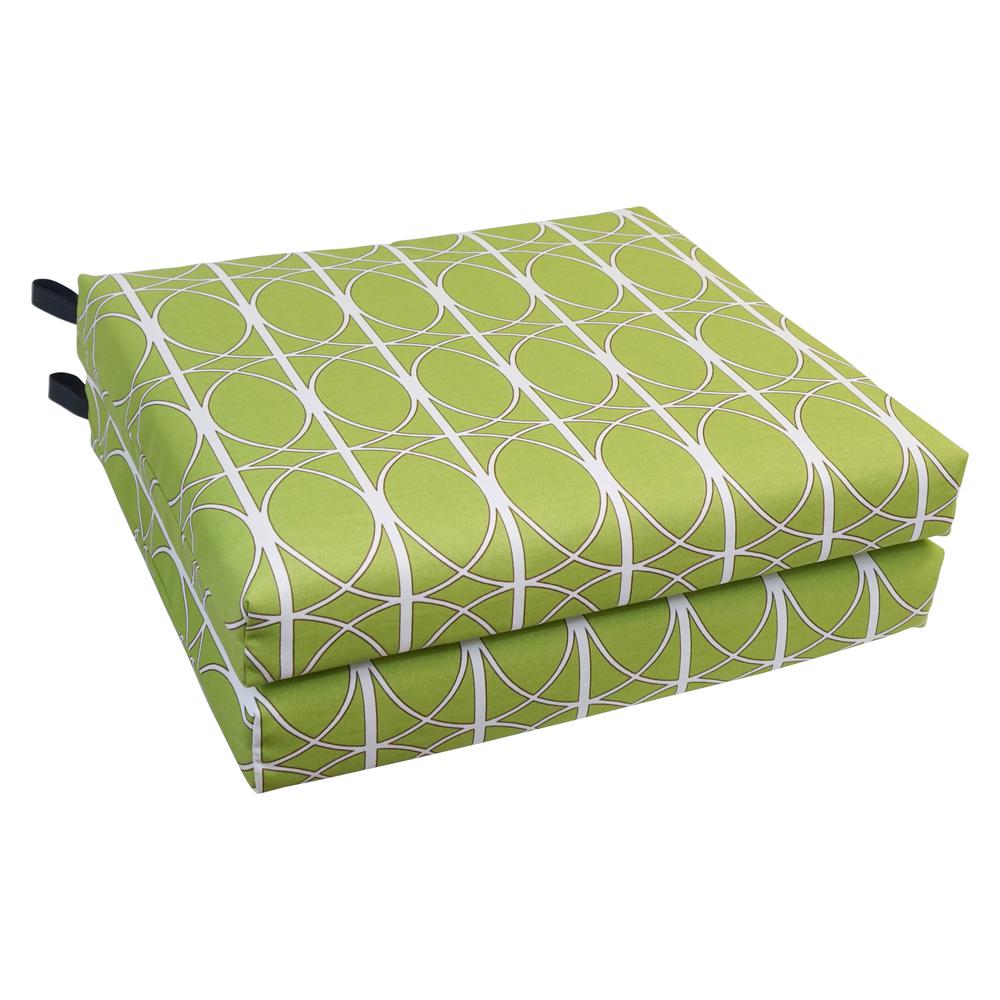 20-inch by 19-inch Patterned Outdoor Chair Cushions (Set of 4)  93454-4CH-OD-169. Picture 1