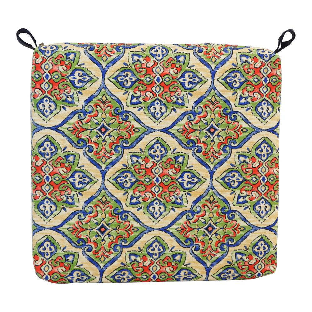 20-inch by 19-inch Patterned Outdoor Chair Cushions (Set of 4)  93454-4CH-OD-189. Picture 2