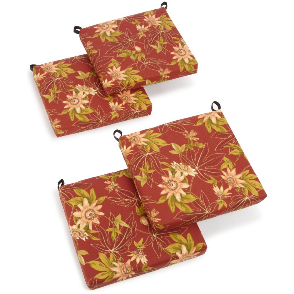 20-inch by 19-inch Spun Polyester Chair Cushion (Set of Four). Picture 1