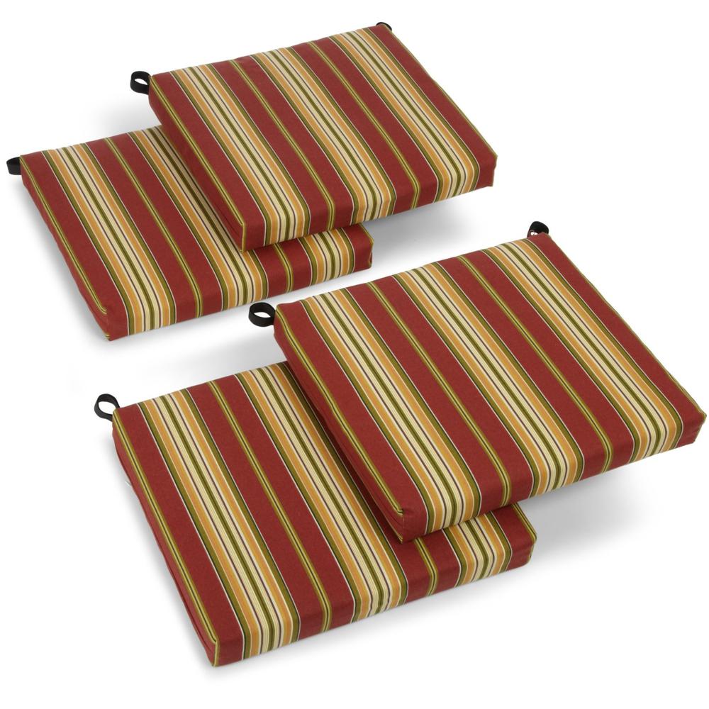 20-inch by 19-inch Spun Polyester Chair Cushion (Set of Four). Picture 1