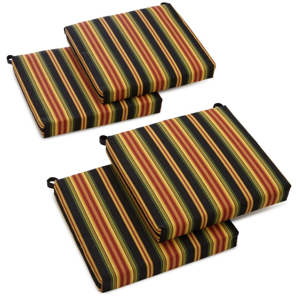 20-inch by 19-inch Spun Polyester Chair Cushion (Set of Four). Picture 1