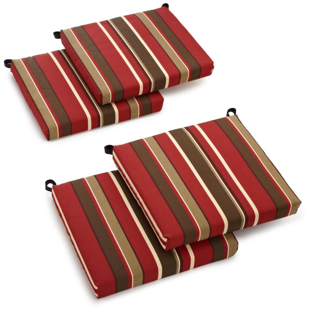 20-inch by 19-inch Spun Polyester Chair Cushion (Set of Four). Picture 1