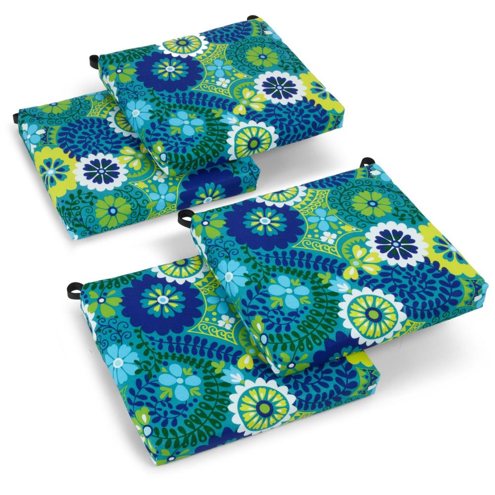 20-inch by 19-inch Spun Polyester Chair Cushion (Set of Four). Picture 1